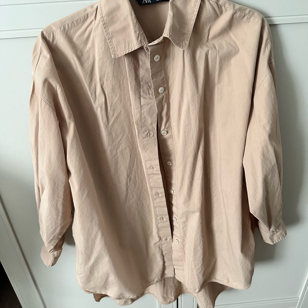 Zara oversized shirt